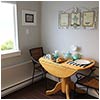 Dining table in our oceanfront suite